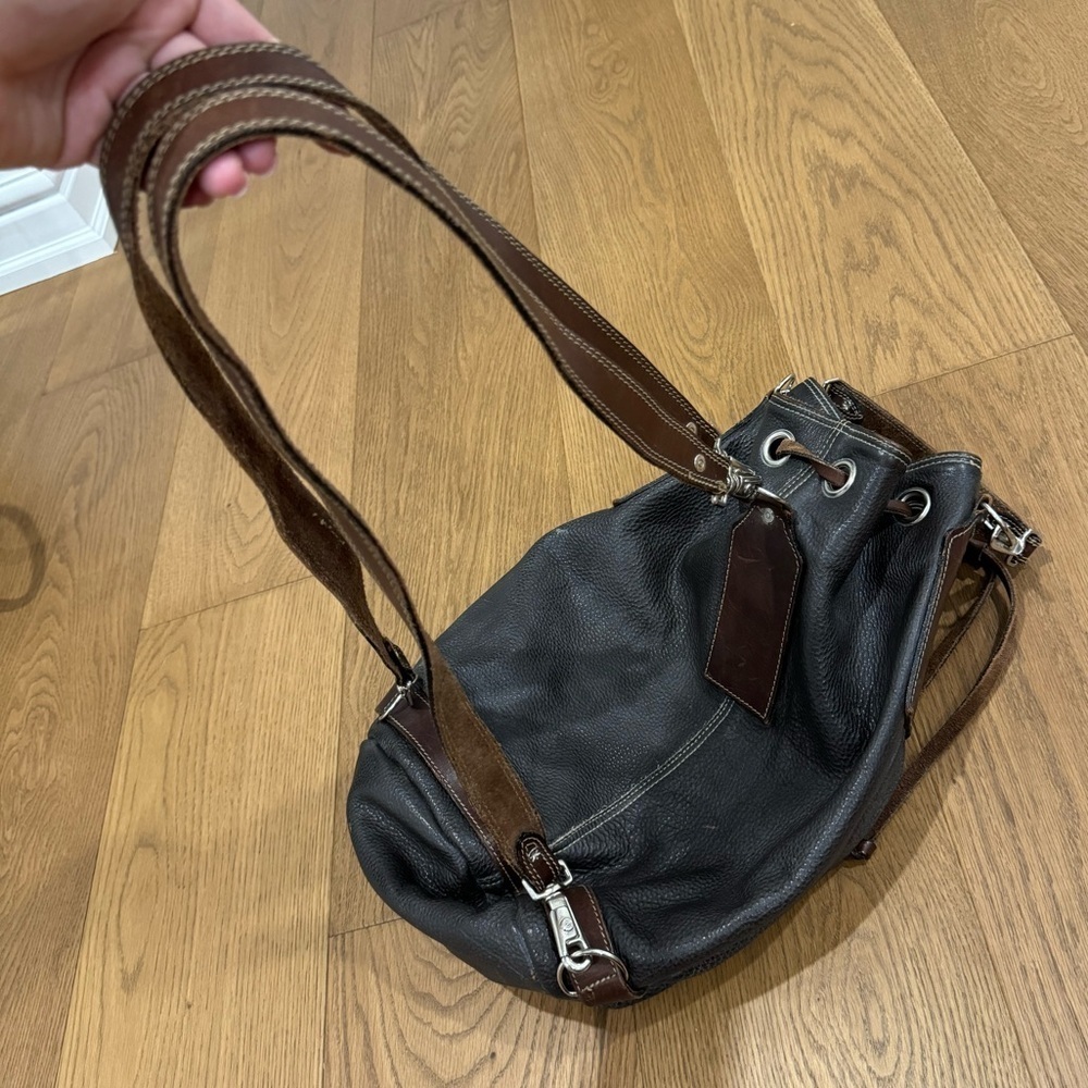 VINTAGE  Rugby North America (M5801) Backpack - Brown Leather - EUC‎ - Picture 3 of 11